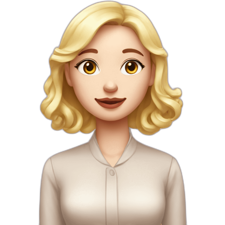 Macaron Nastya girl bob emoji