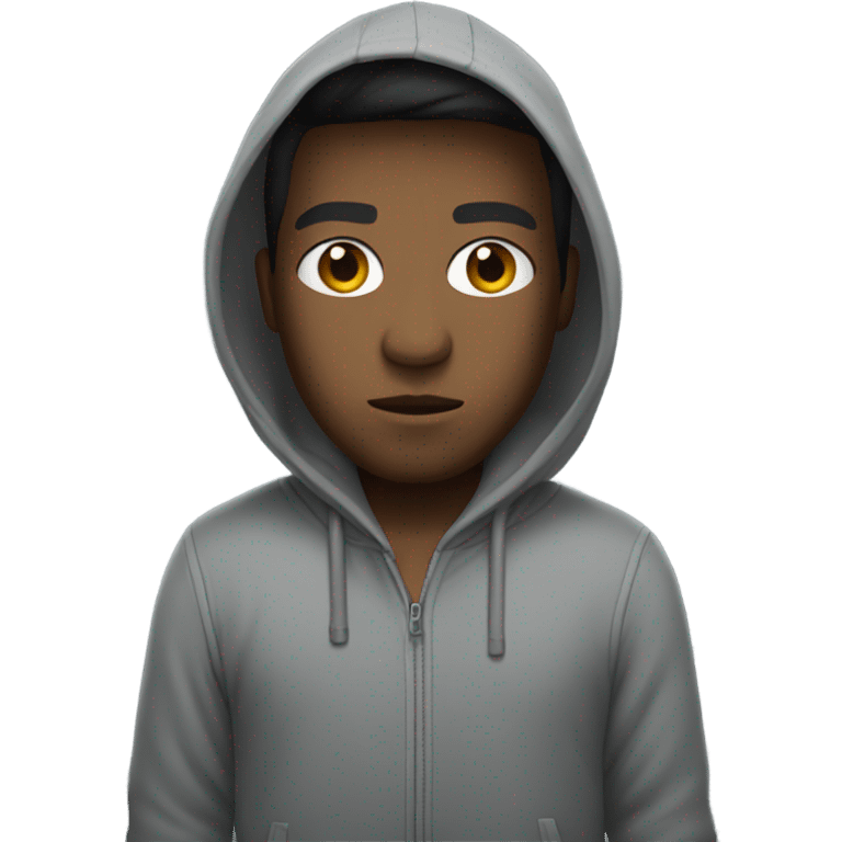 Harsh wearing a hoodie emoji