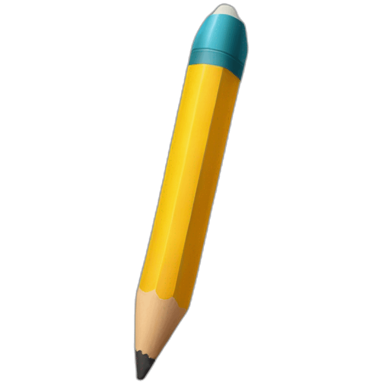 Un crayon avec une petite étoile en haut à droite emoji