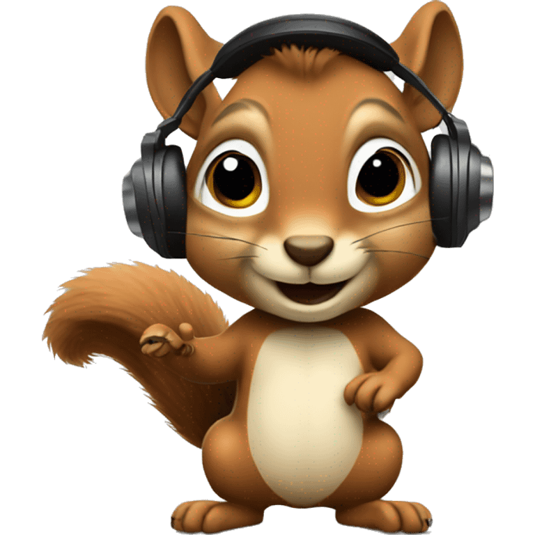 Squirrel dj emoji