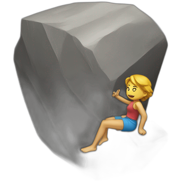 Bouldering emoji