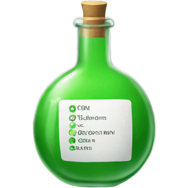 The Substance Green Vial emoji