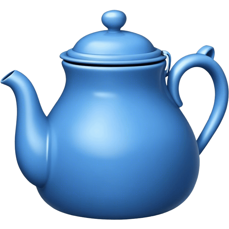 Blue teapot  emoji