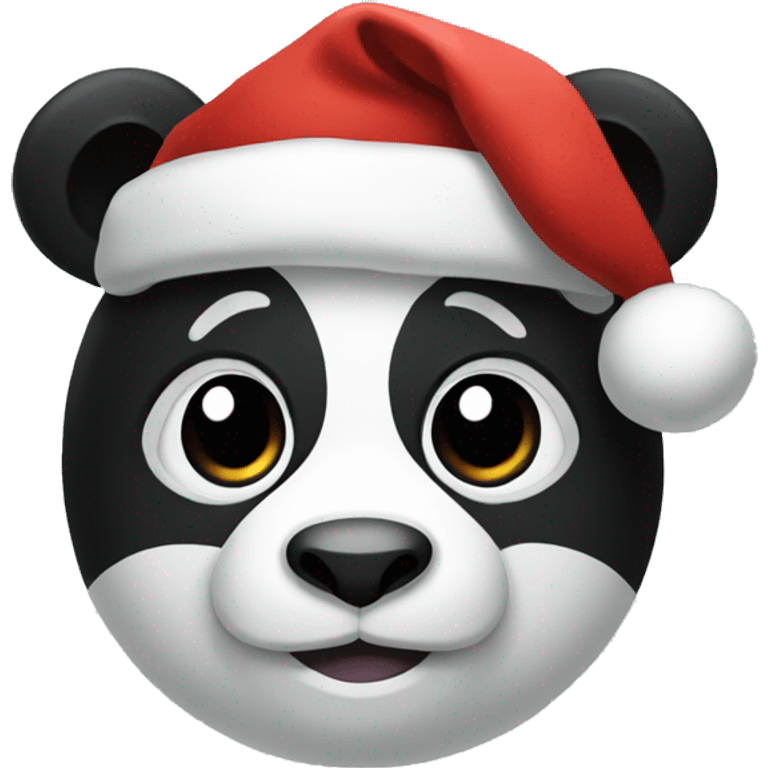 A Christmas panda  emoji