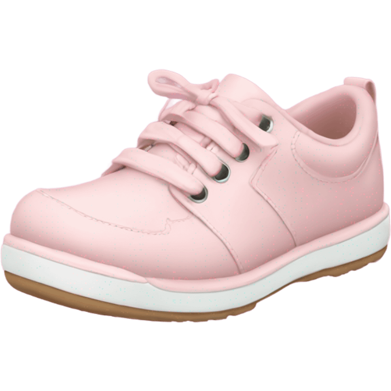 light pink shoes for school  emoji