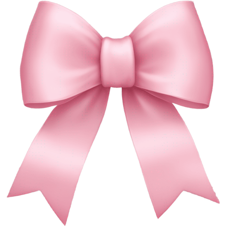 light pink ribbon bow emoji