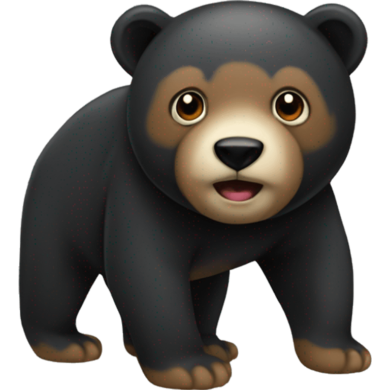 animal oso negro emoji