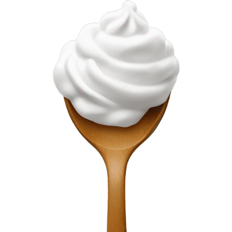 White frosting spoon emoji