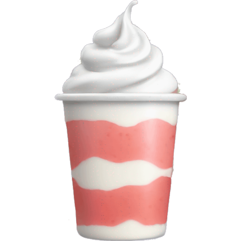 Yogurt strawberry emoji