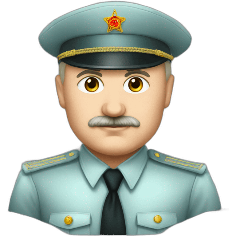 Lukashenko in prison uniform emoji