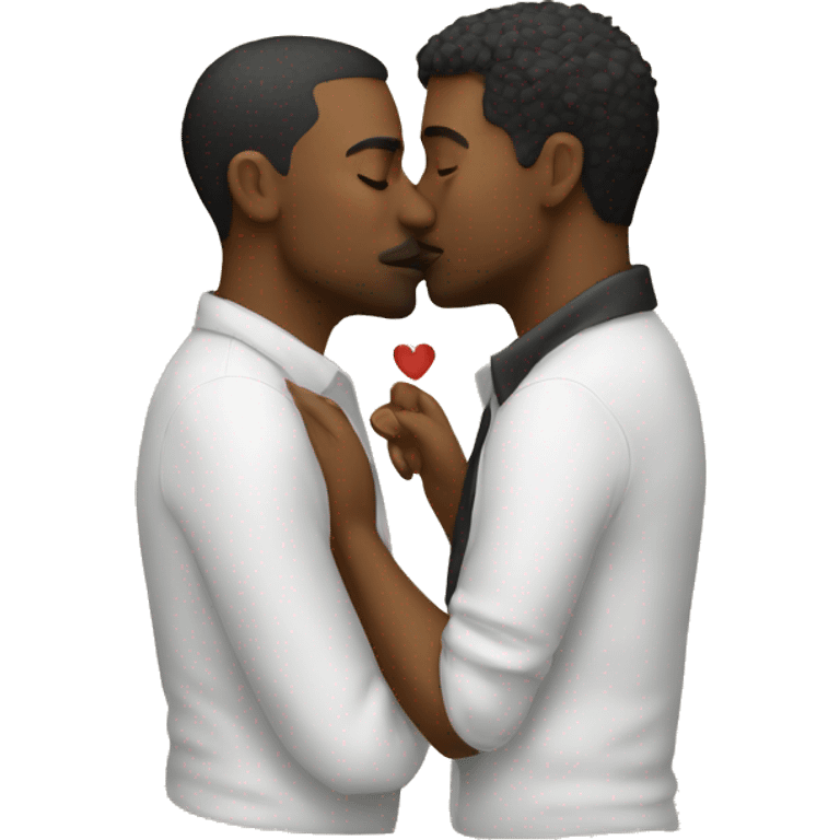 men kissing emoji