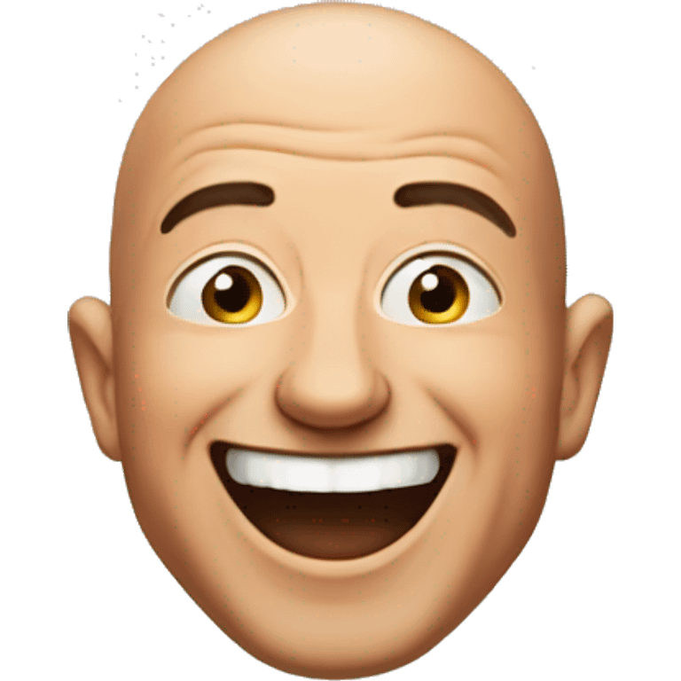 jeff bezos head thrown back in laughter emoji