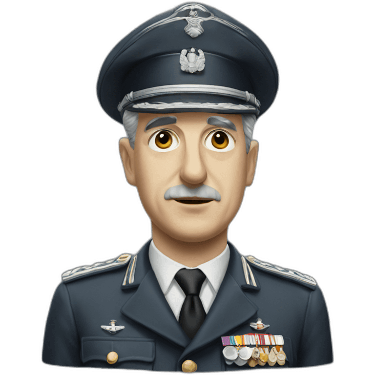 Charles-de-Gaulle saluant emoji