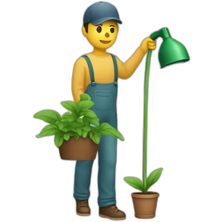 a person watering a plant emoji