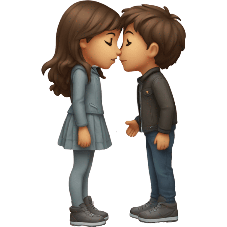 Boy kissing girl emoji