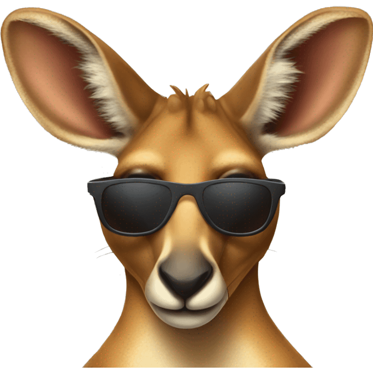 Kangaroo with sunglasses  emoji