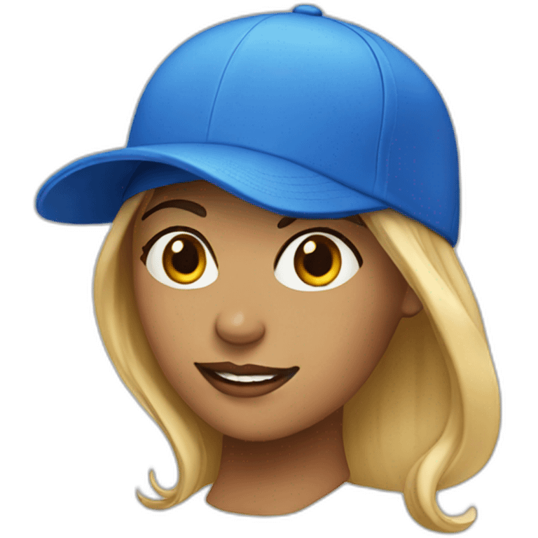 women-with-cap-blue emoji