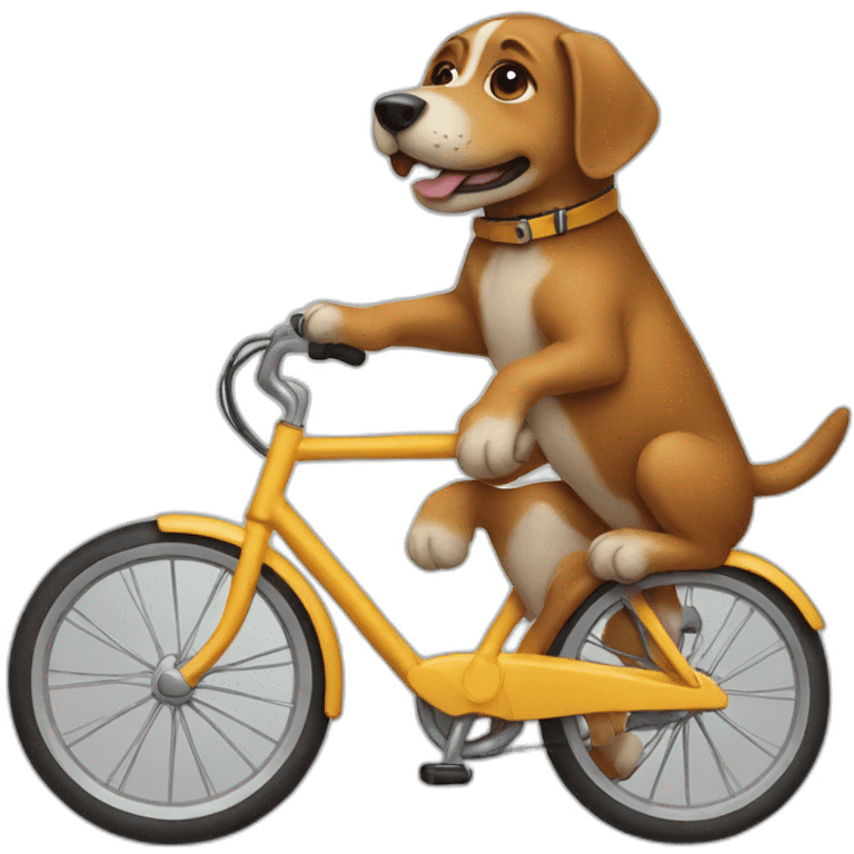 dog on a bike emoji