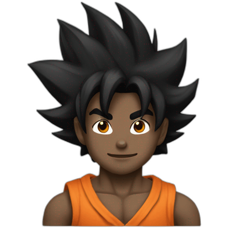 Black goku emoji