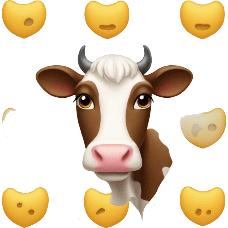 Cœur vache emoji