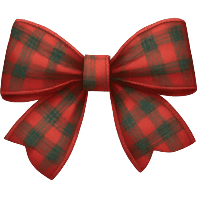 Plaid bow  emoji