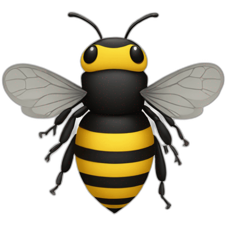 a bumble bee with a phd emoji