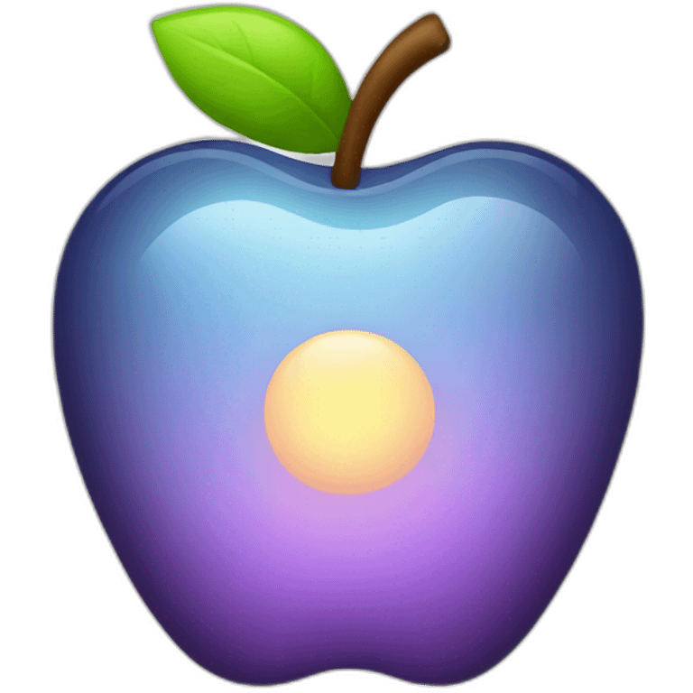 apple glow logo emoji