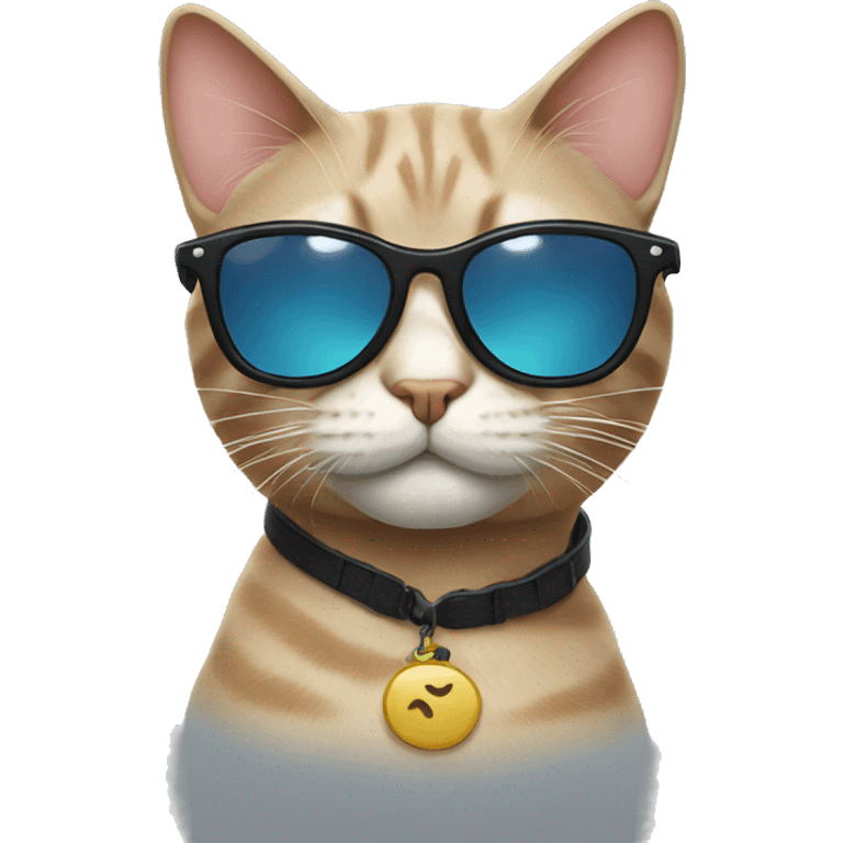 Cat with sunglasses emoji