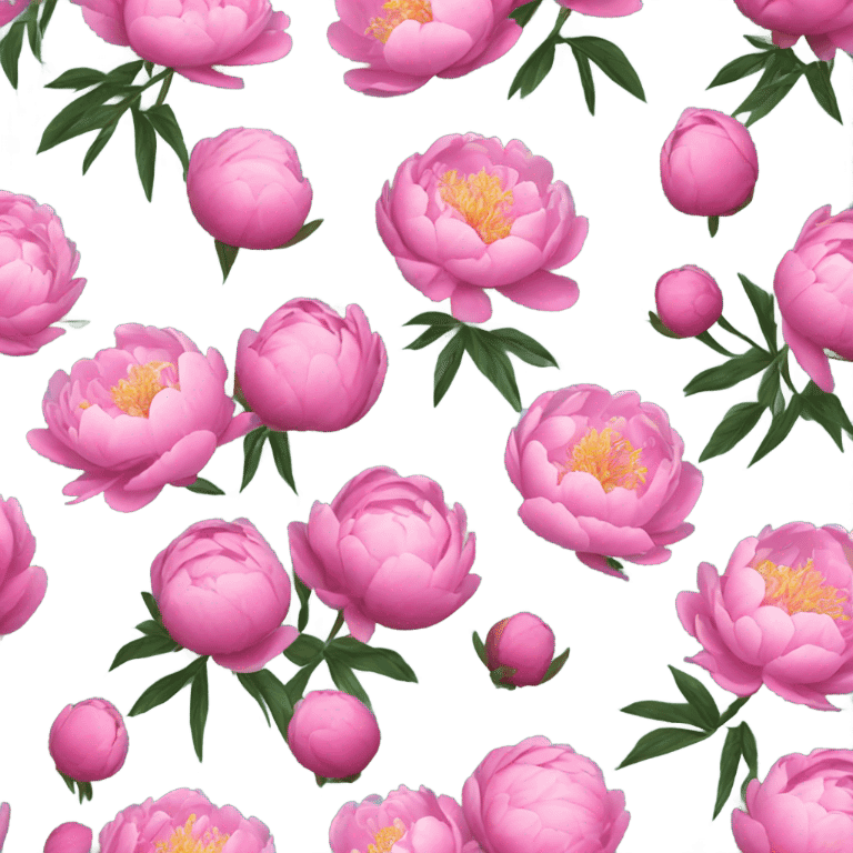 peonies flowers emoji