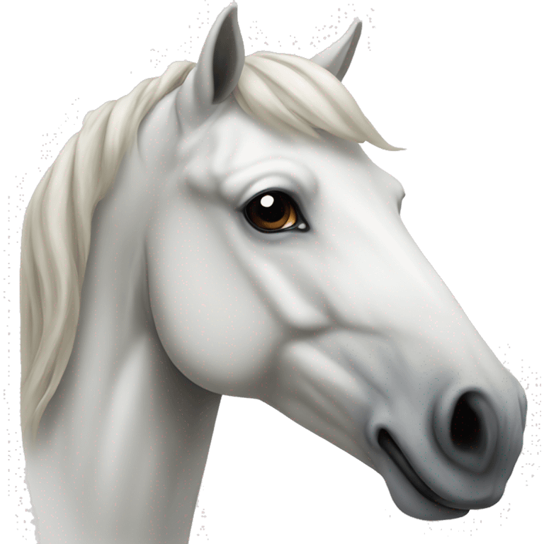 White horse head emoji