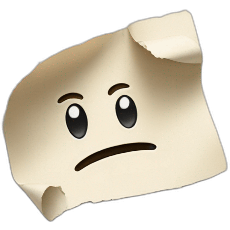 a torn piece of paper  emoji