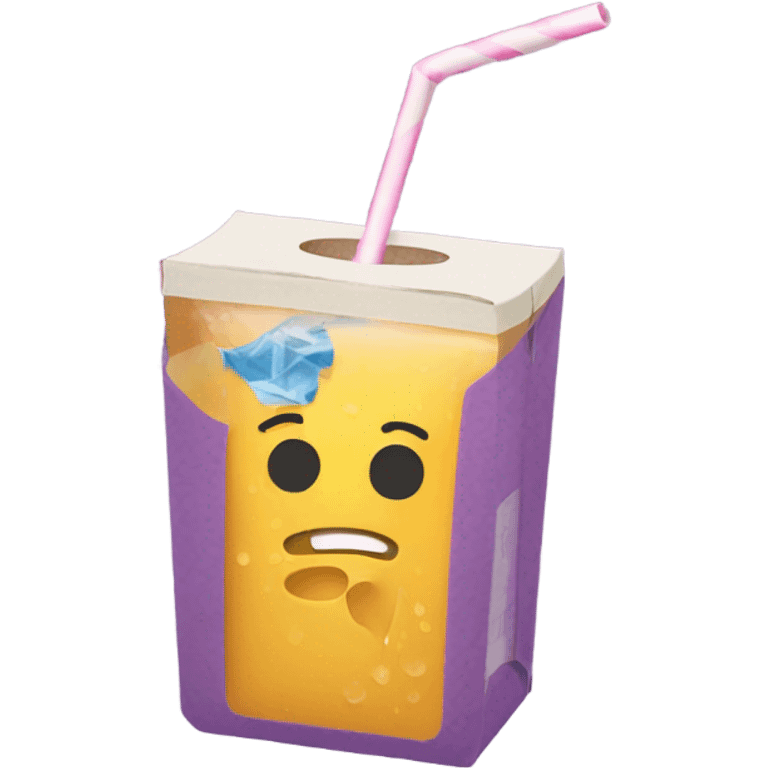 juicebox with straw emoji