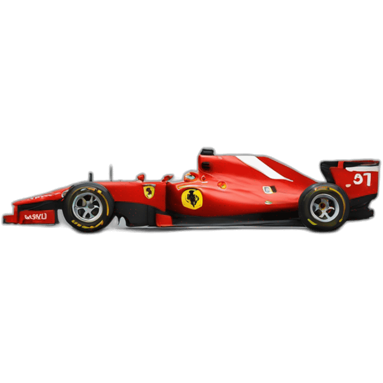 F1 car ferrari emoji