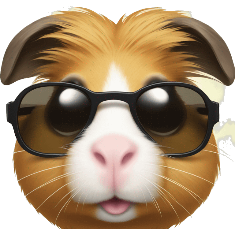 Guinea pig with sunglasses   emoji