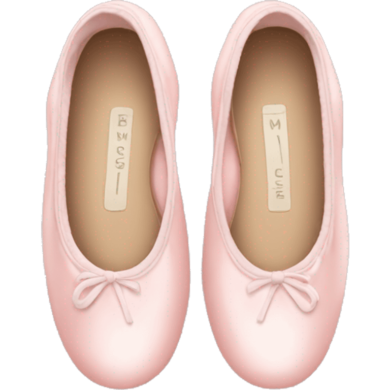 Pale pink ballet shoes emoji