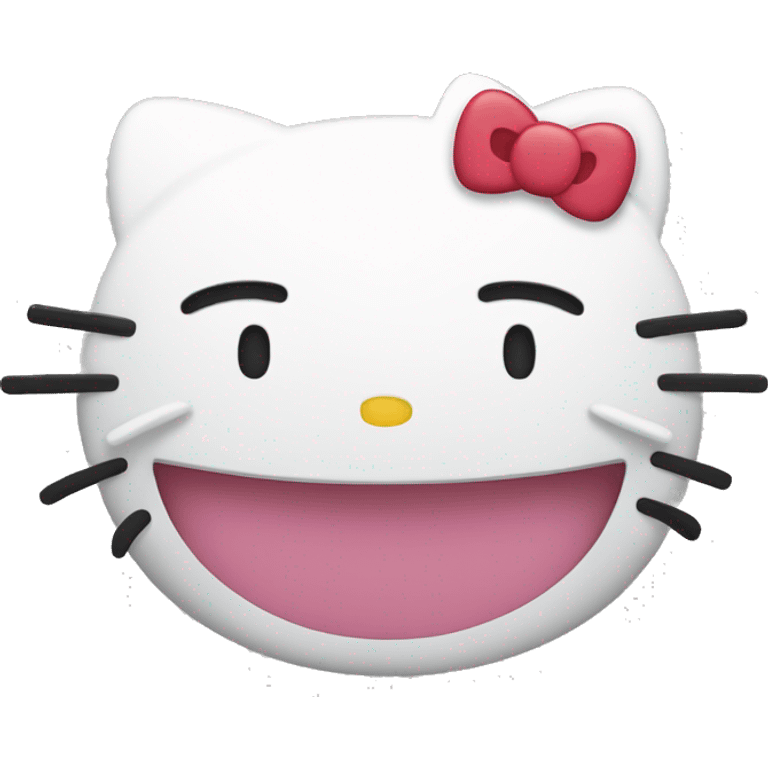 hello kitty laughing emoji