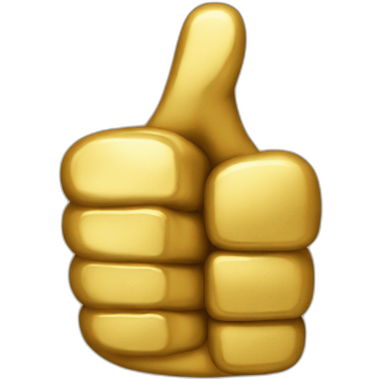 gold thumb up emoji