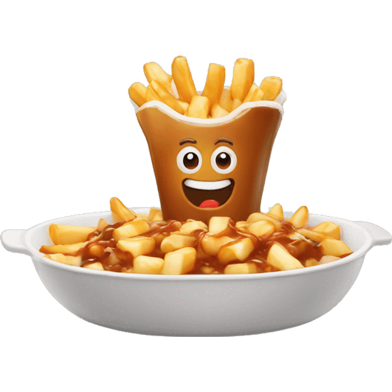 Poutine qui manger  emoji