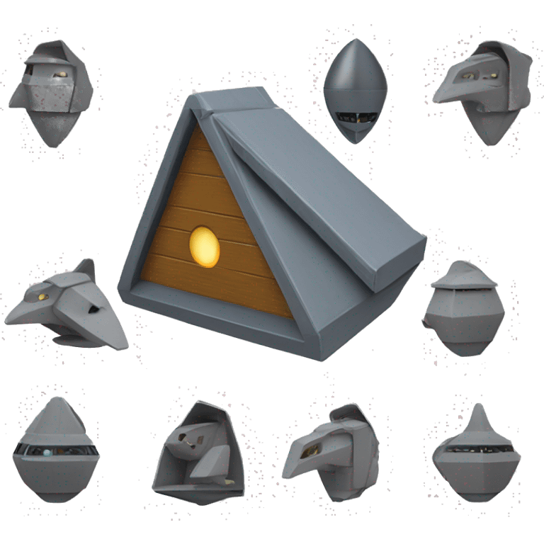 Starship spacecraft birdhouse  emoji