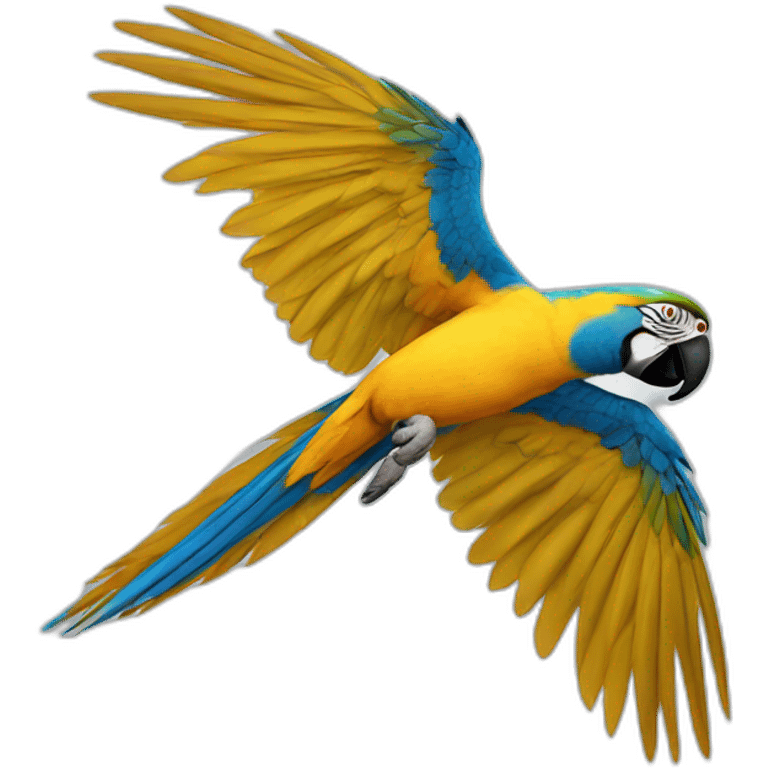 Blue And Gold Macaw Flying emoji