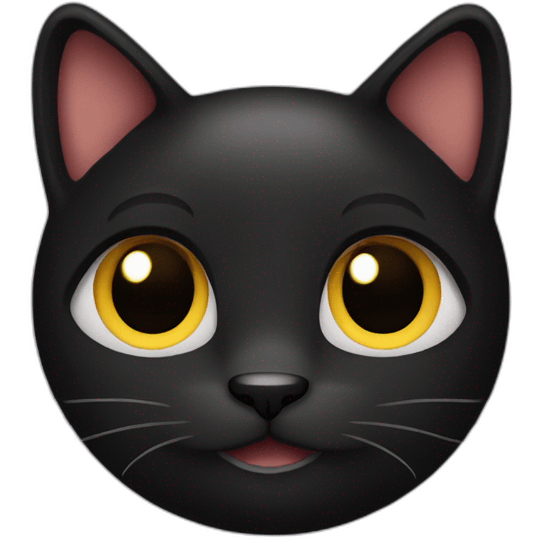 cute black cat emoji