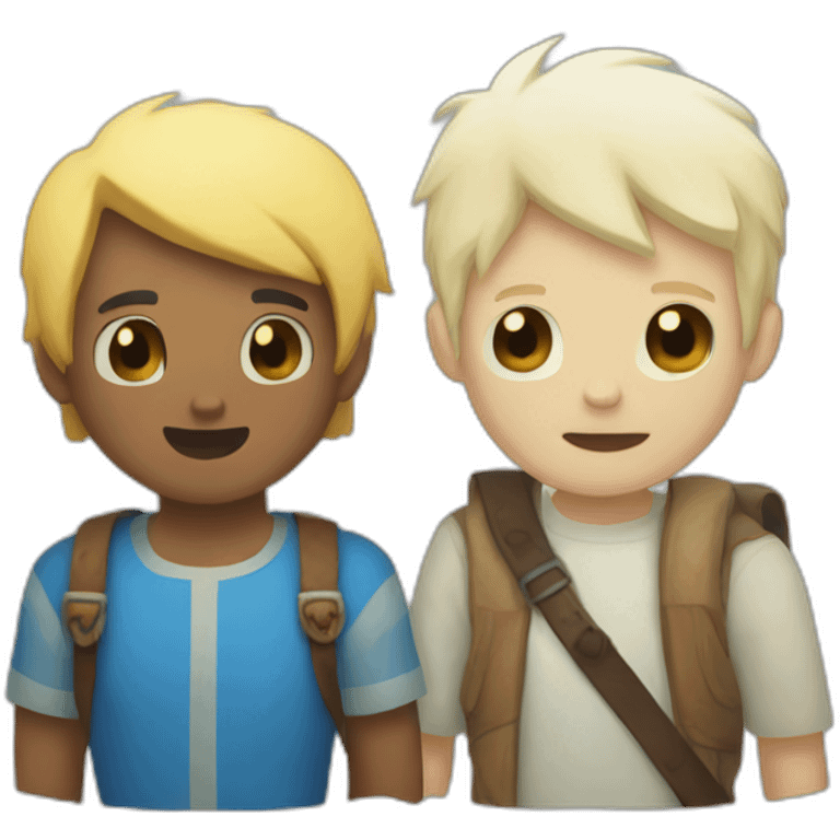 Finn and jack from adventure time emoji