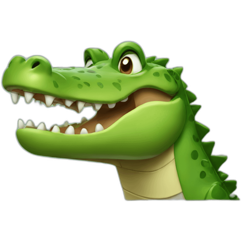 crocodile saying NO emoji