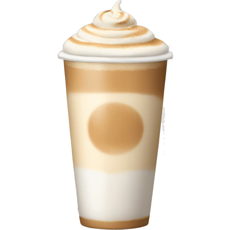 Cream latte emoji