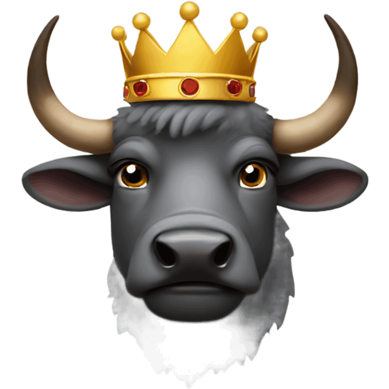 buffalo wearing a crown emoji