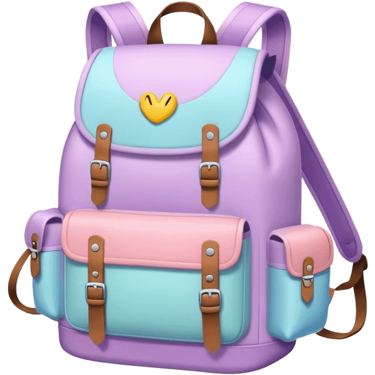 pastel backpack emoji