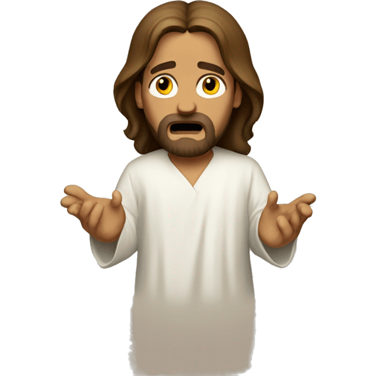 stressed out jesus emoji