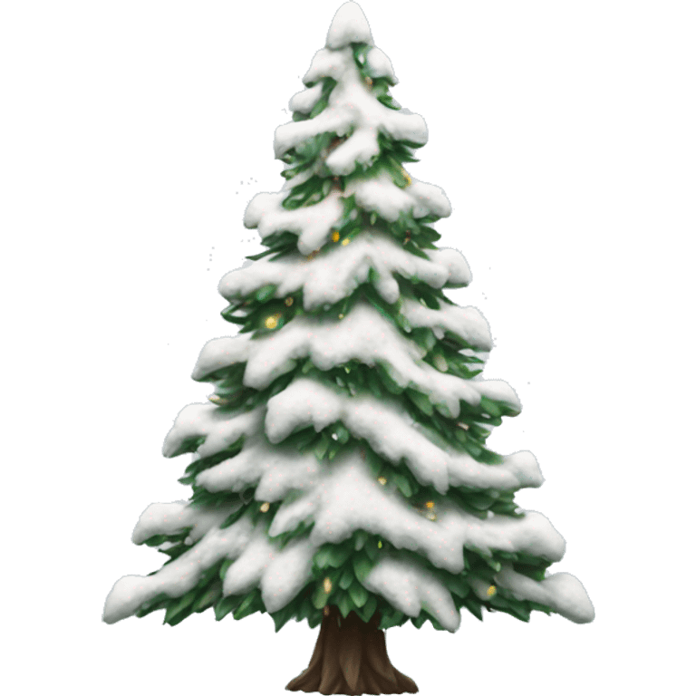 snowy aesthetic christmas tree emoji