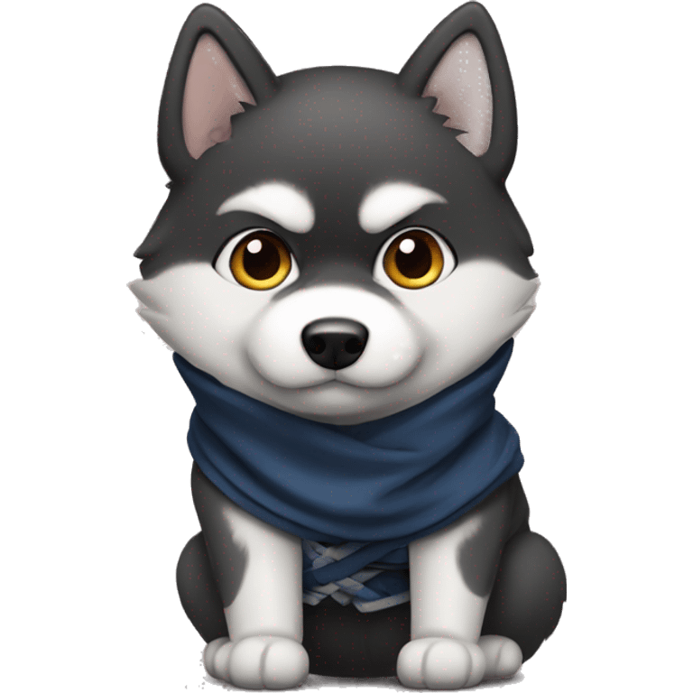 Pomsky ninja emoji