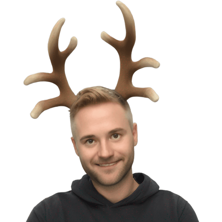 Deer horns on my human head emoji